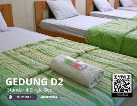 Standar 4 Single Bed - Gedung D2